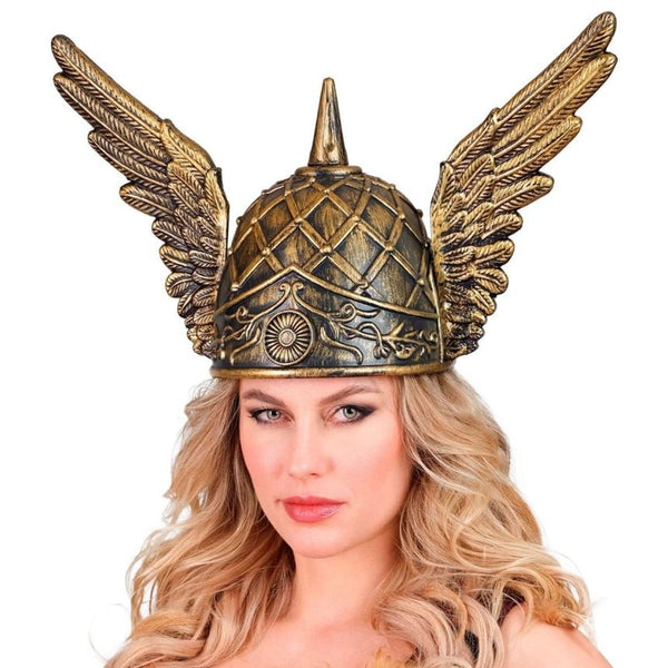 Lot De 12 Casques Vikings/Gaulois Avec 2 Ailes – Plastique PVC – Taille Enfant – Carnaval, Fête Costumée