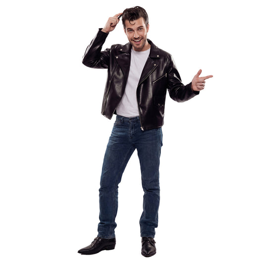 Veste Simili Cuir Noir