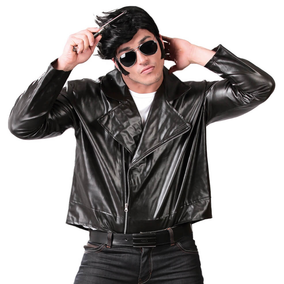 Veste Simili Cuir Noir