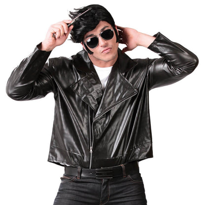 Veste Simili Cuir Noir