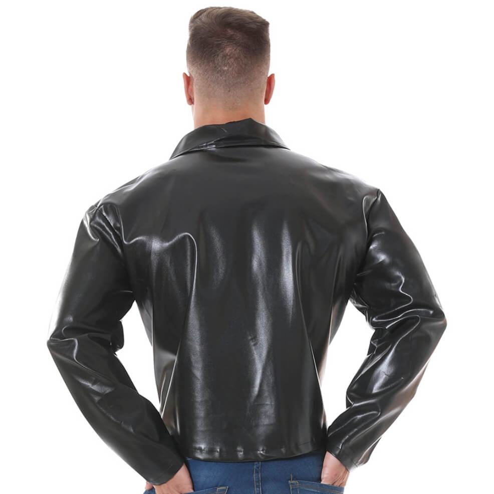 Veste Simili Cuir Noir