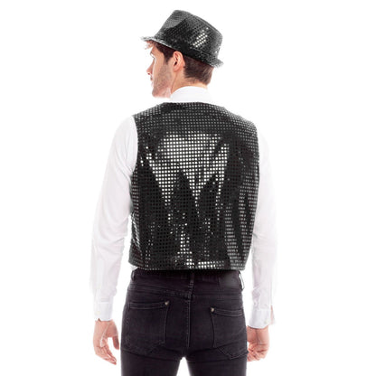 Gilet à paillettes noir Eco