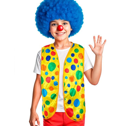 Gilet clown à pois pour enfants