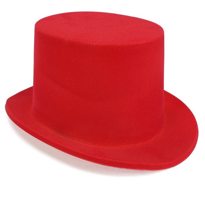 Chapeau Haut de Forme Floqué Rouge Enfant