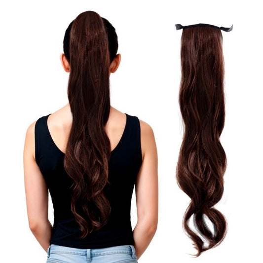 Queue de cheval postiche châtain