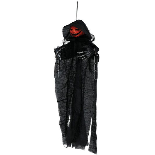 Décoration à Suspendre de Citrouille Effrayante