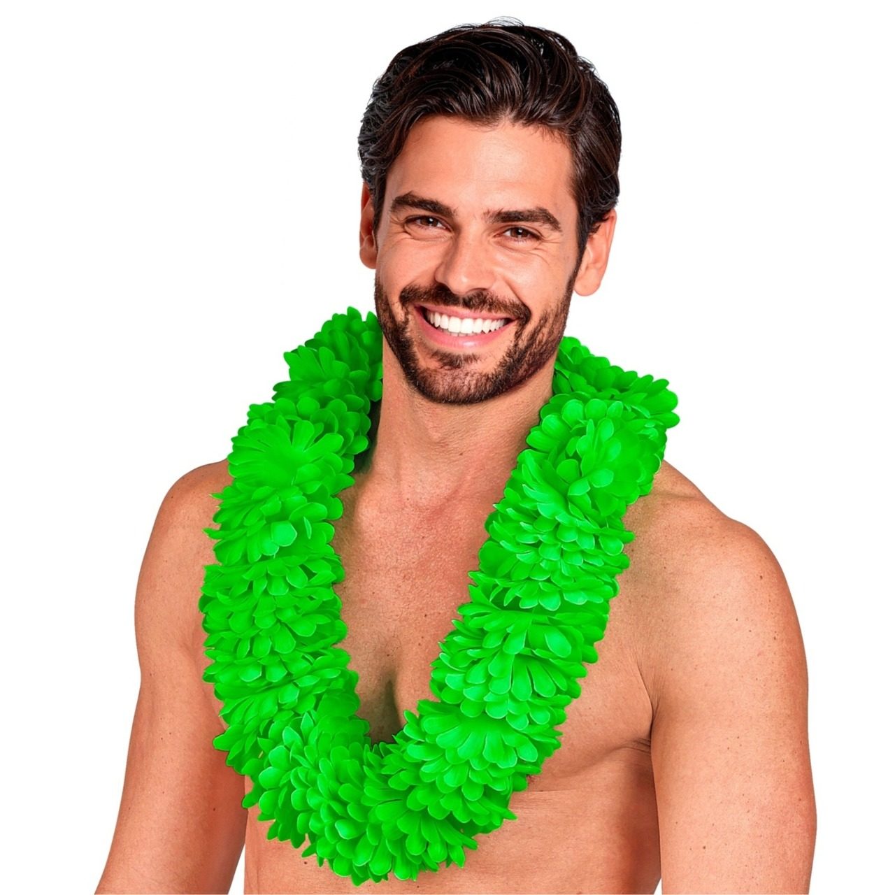 Collier Hawaïen Vert Deluxe