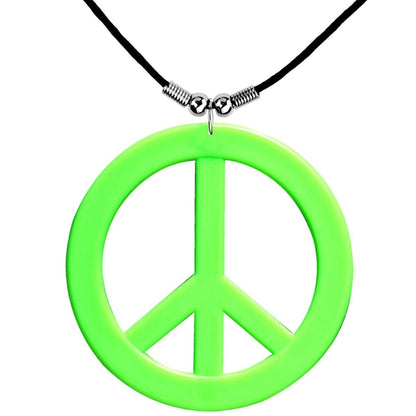 Collier Hippie Vert Néon