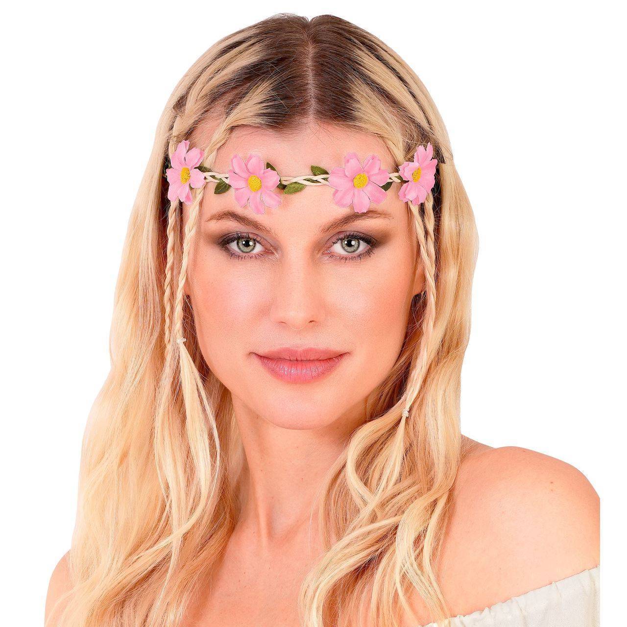 Couronne de Fleurs Roses Classique