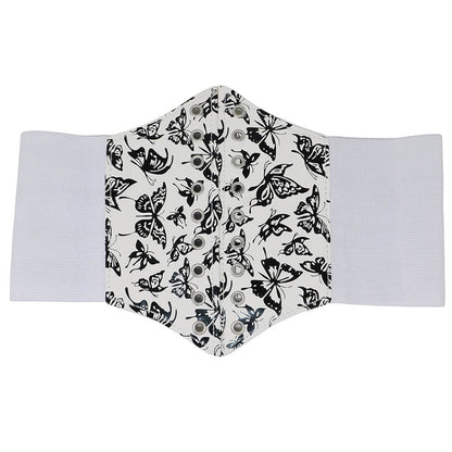 Corset Blanc Papillons