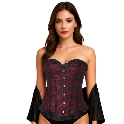 Corset Bordeaux Cœur