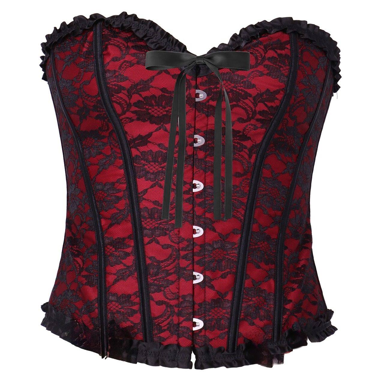 Corset Bordeaux Cœur