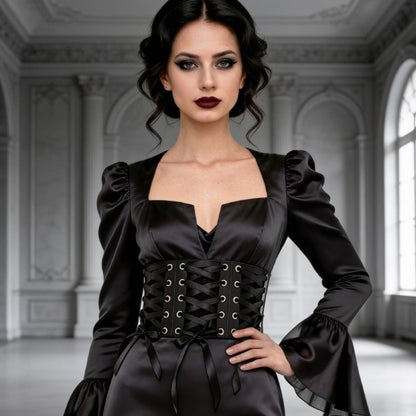 Corset Noir avec Rubans