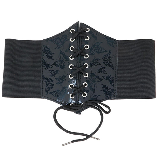 Corset Noir Papillons