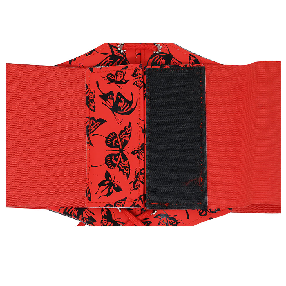 Corset Rouge Papillons