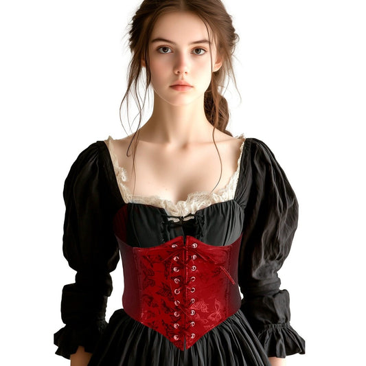 Corset Rouge Papillons