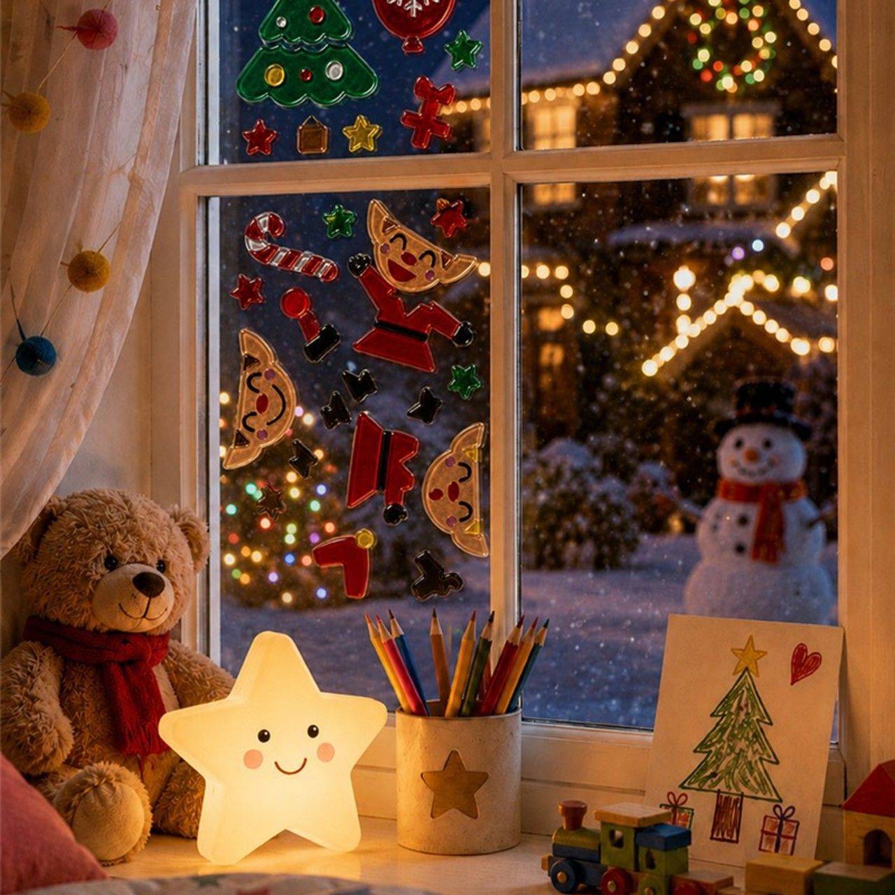 Décoration en gel Elfes de Noël