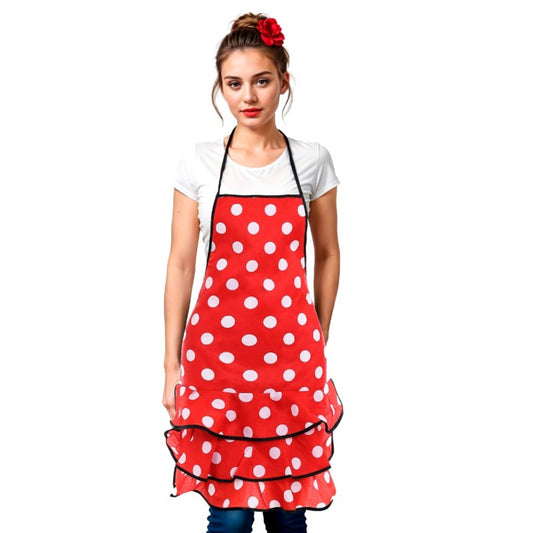 Tablier de Flamenco rouge