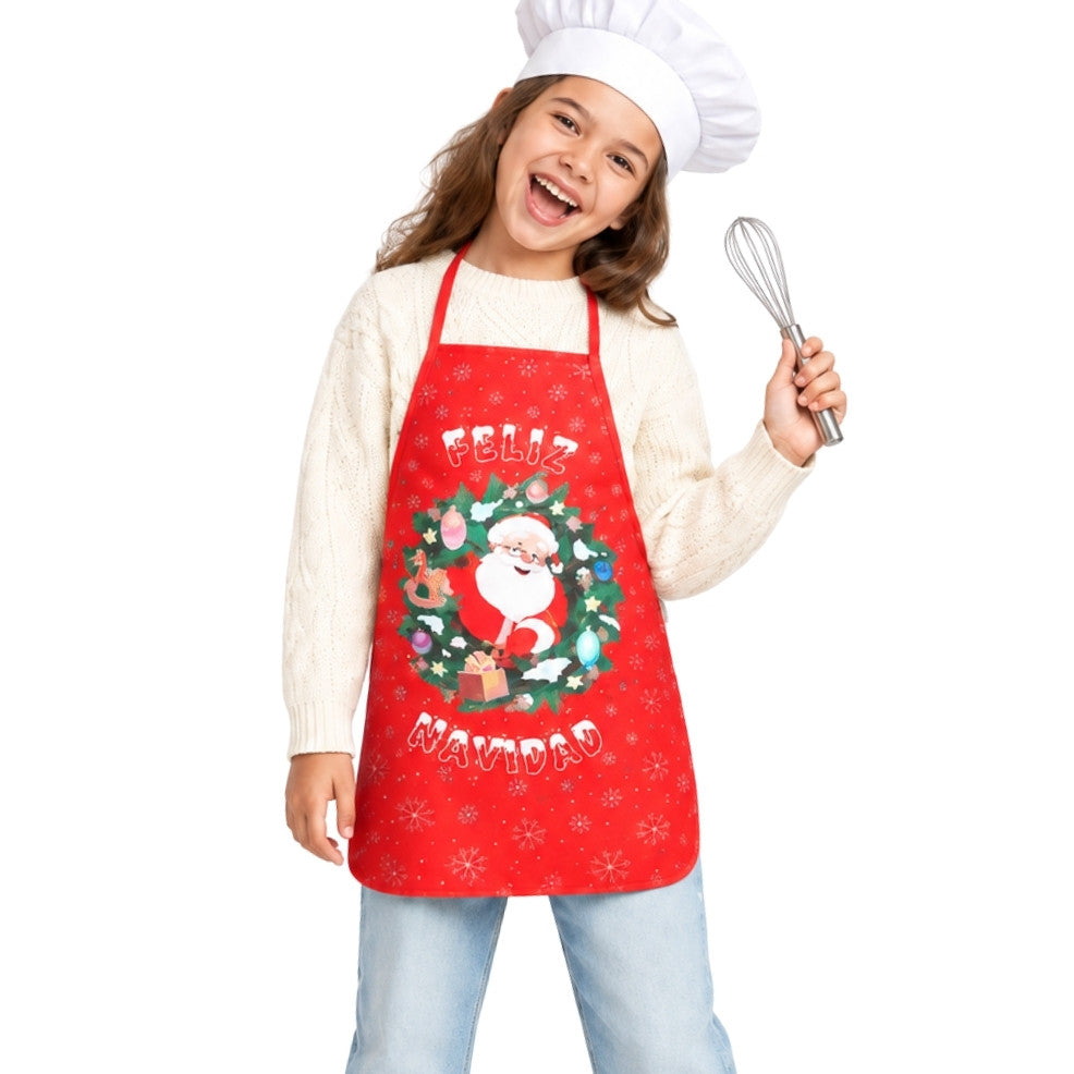 Tablier de Noël Père Noël enfant