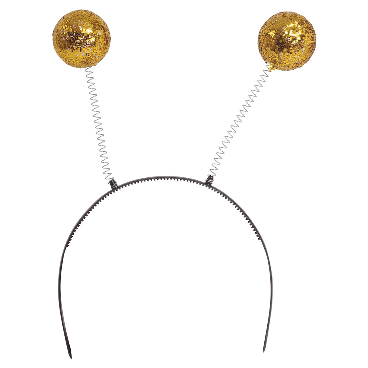 Diadème à Boules Dorées Pailletées