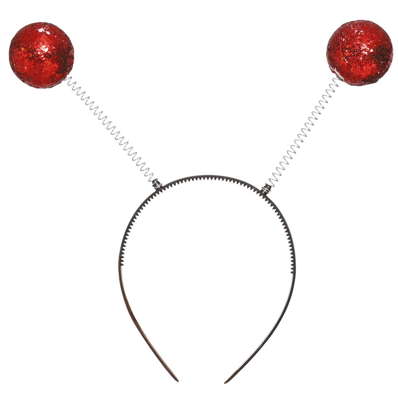 Diadème à Boules Rouges Pailletées