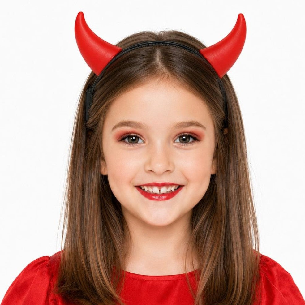 Diadème de Diablesse Rouge Lumineux pour enfant