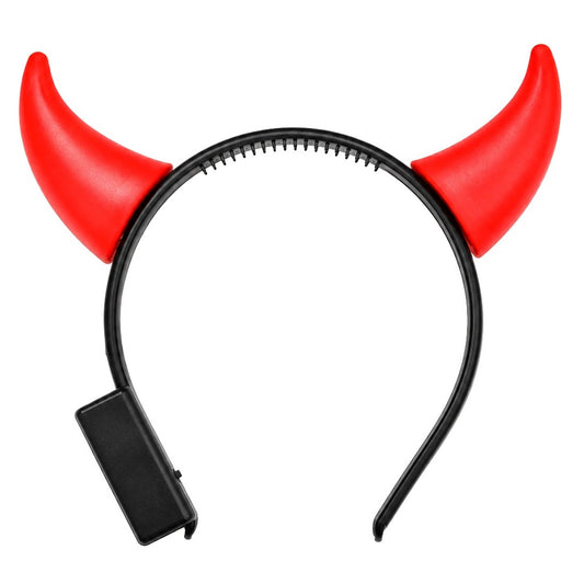 Diadème de Diablesse Rouge Lumineux pour enfant