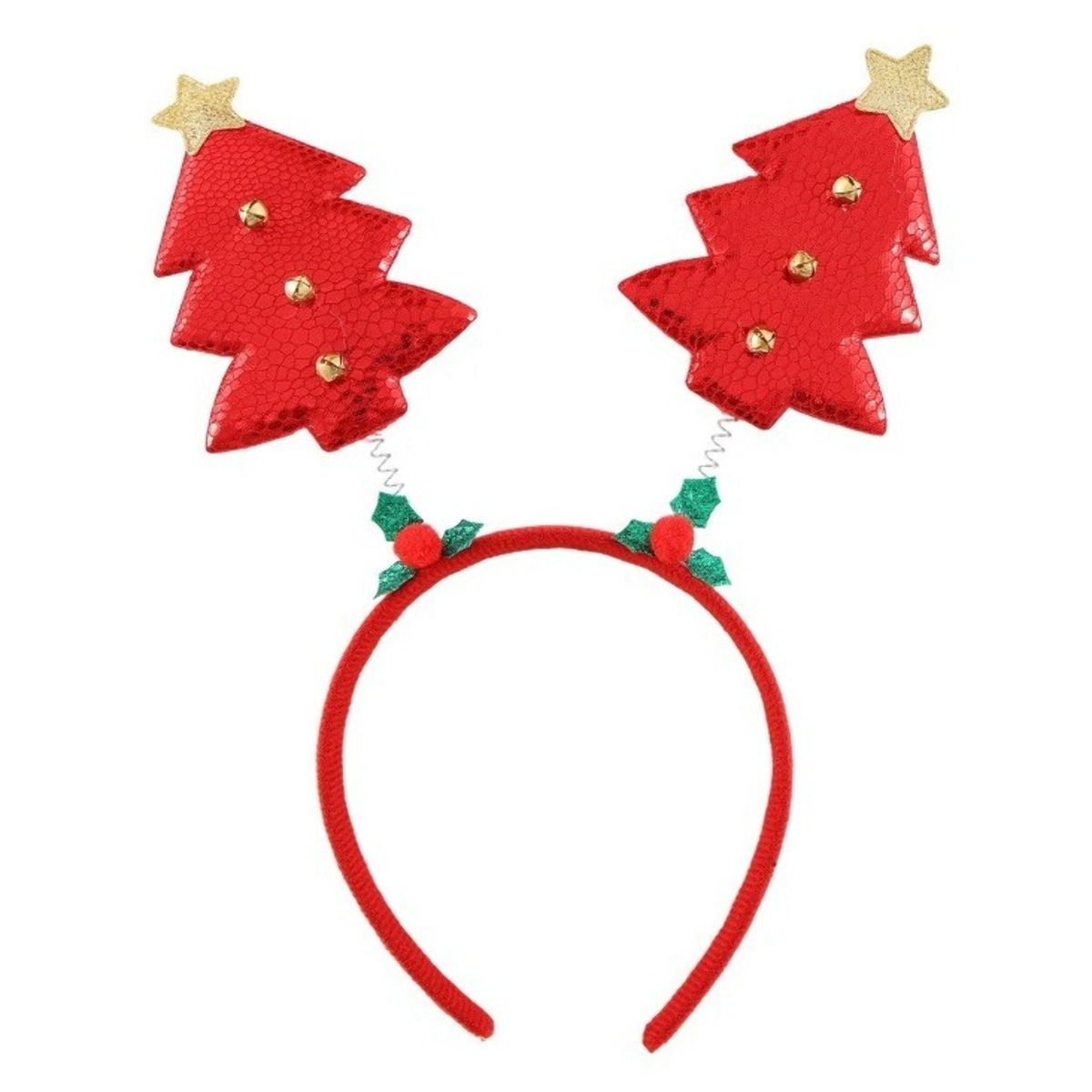 Diadème de Noël Arbres Rouges