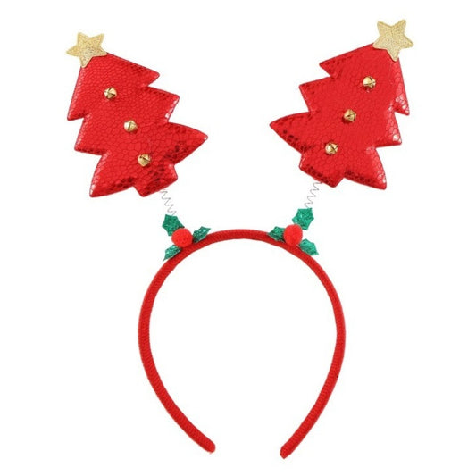 Diadème de Noël Arbres Rouges
