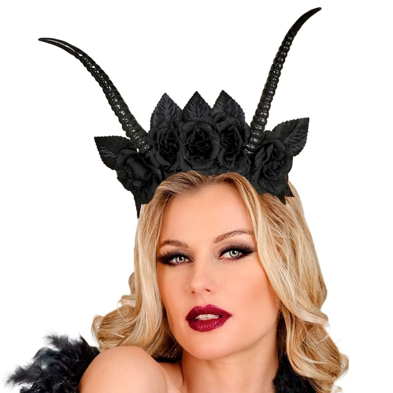Diadème de Reine Noire Cornes