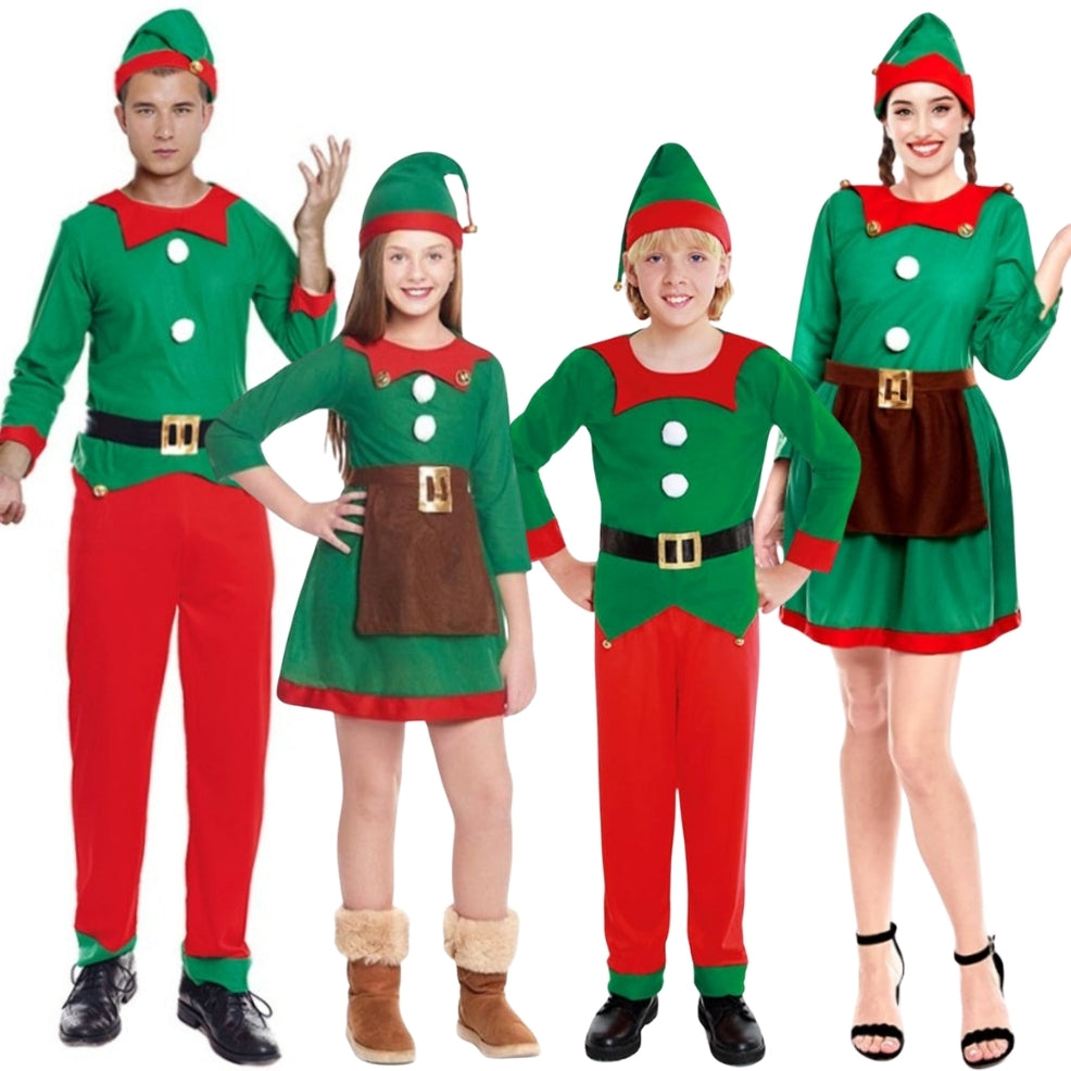 Déguisements de groupe Lutins Verts de Noël