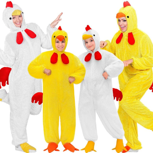 Déguisements en groupe de Coqs et Poules Peluches