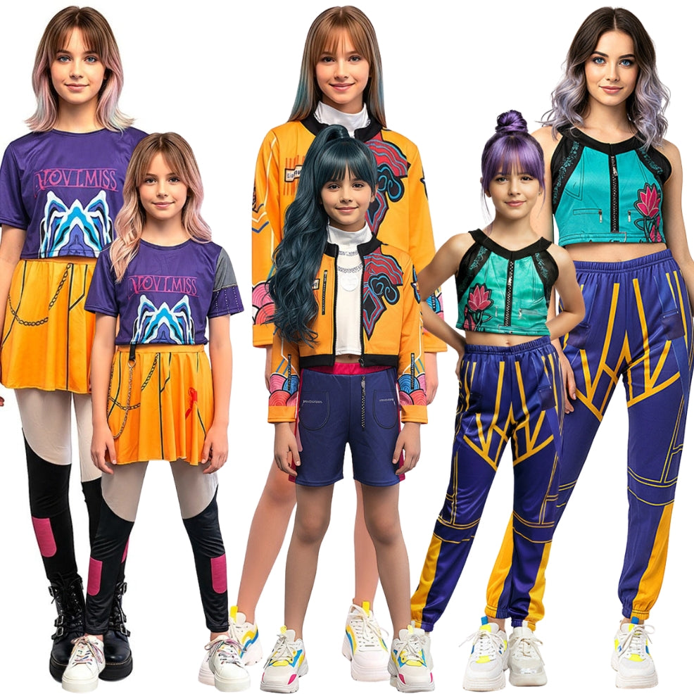 Déguisements de groupe Guerrières K-Pop Huntrix