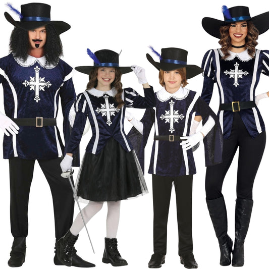 Déguisements de groupe de Mousquetaires D'Artagnan