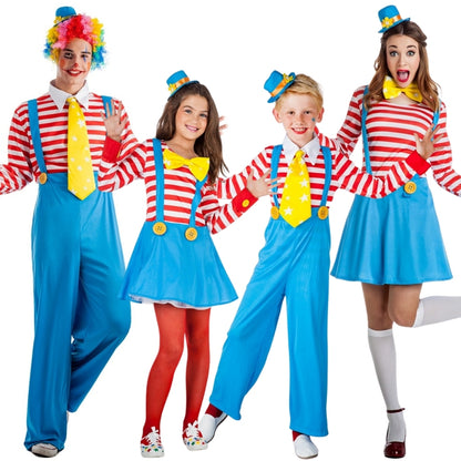 Déguisements de groupe de Clowns à Rayures