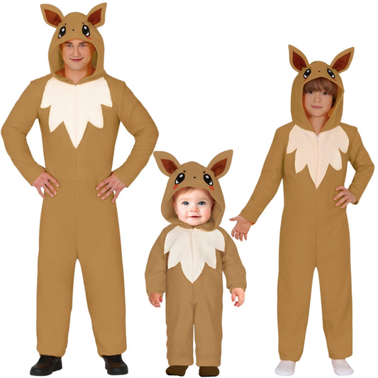 Déguisements en groupe de Pokémon Évoli.