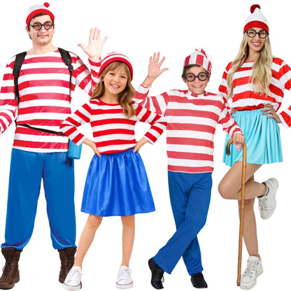Déguisements de groupe de Wally à Rayures