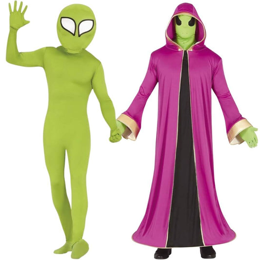 Déguisement Alien vert et argent femme Déguisement Alien vert et argent femme