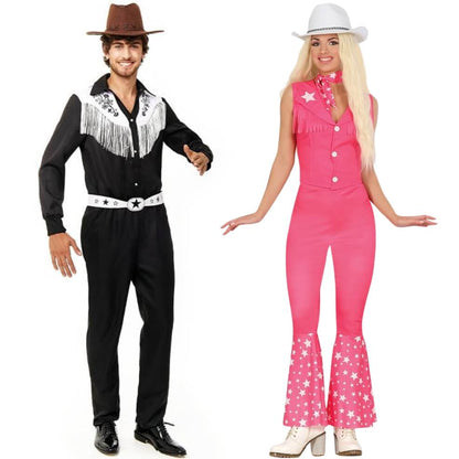 Déguisements de couple de Barbie et Ken Cowboy