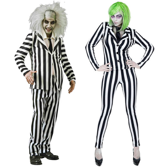 Déguisement de couple de Beetlejuice Fantôme