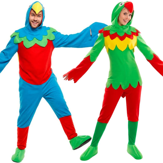 Déguisements de couple Perroquets Colorés