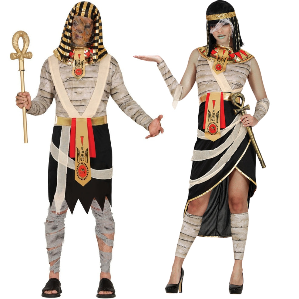 Déguisements de couple Momies et Pharaon