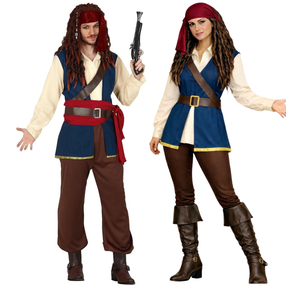 Déguisements en couple de Pirates Sparrow