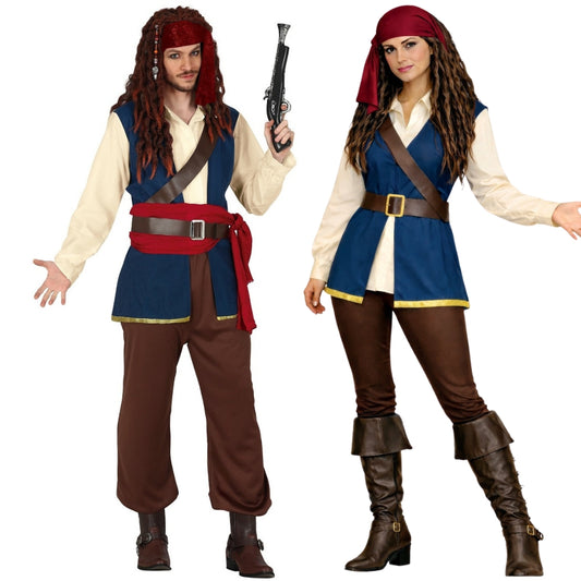 Déguisements en couple de Pirates Sparrow