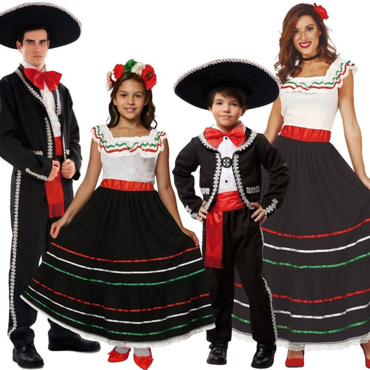 Déguisements en groupe de Mexicain