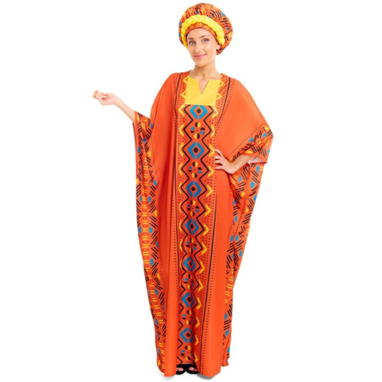 Costume tunique africaine pour femme