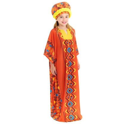 Costume tunique africaine pour fille