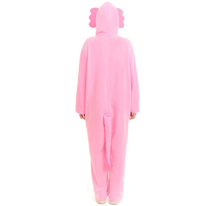 Costume d'axolotl rose pour adulte