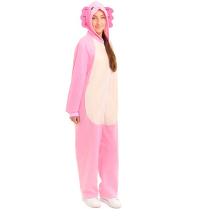 Costume d'axolotl rose pour adulte