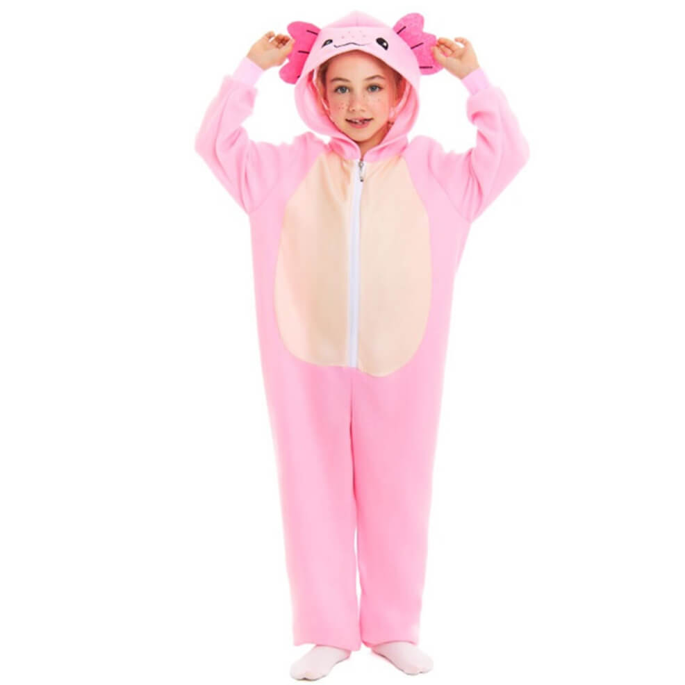 Costume d'axolotl rose pour enfant
